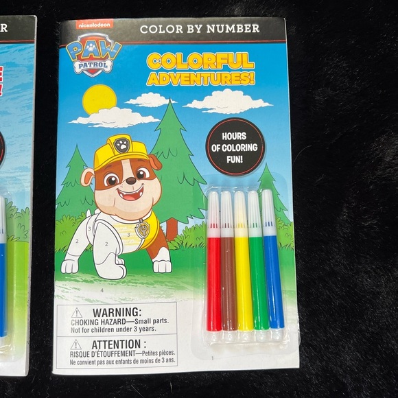 PAW Patrol Color by Number Books with Markers (Set of 2) - Fun Kids Activity Set - Picture 5 of 6